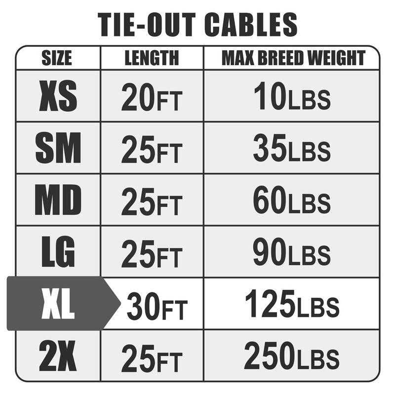 Pet Tie Out Cable for Dogs C59636