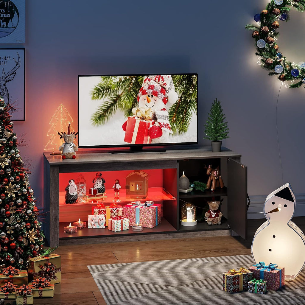 Rustic Brown 42 Inch TV Stand with LED B92753