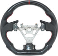 Carbon Fiber Perforated Leather Grip Steering Wheel V2262