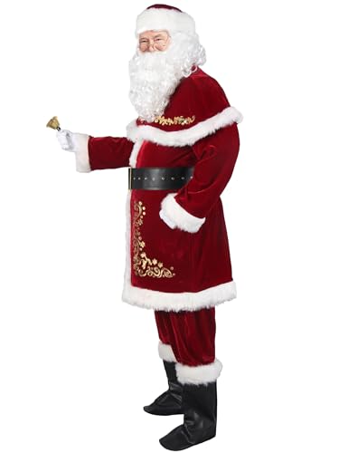 12pcs Deluxe Santa Claus Costume U4173