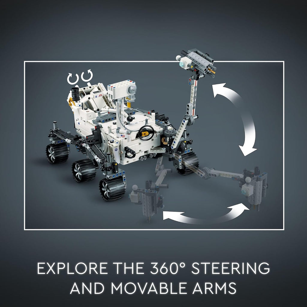 LEGO Technic Mars Rover Perseverance Building Kit with Replica Ingenuity Helicopter T667