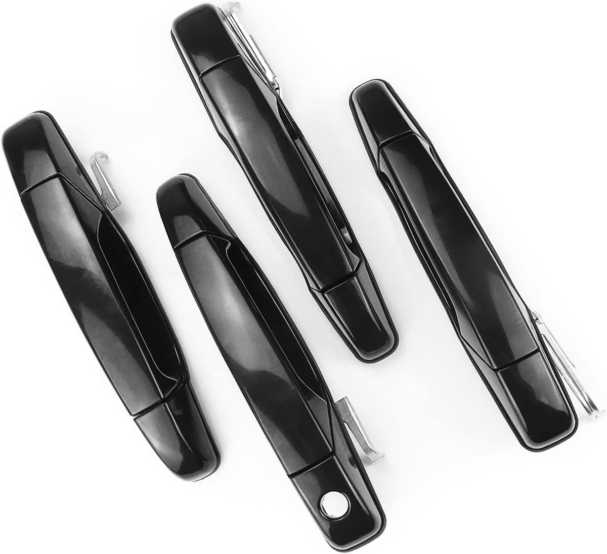 Black Exterior Door Handle Set of 4 B41164
