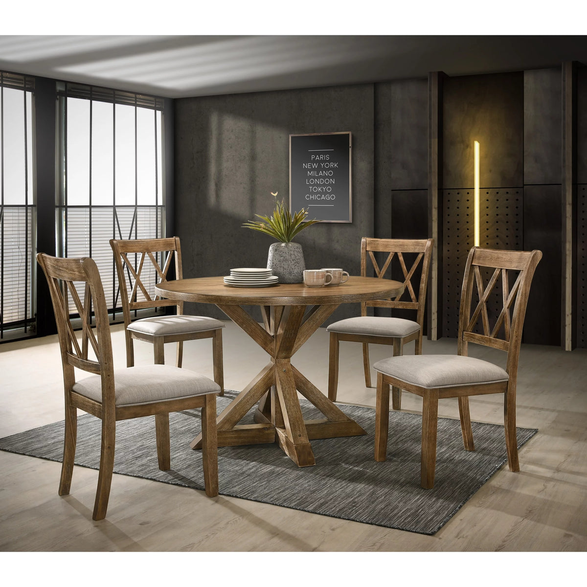 5-Piece Wood Dining Set G71577