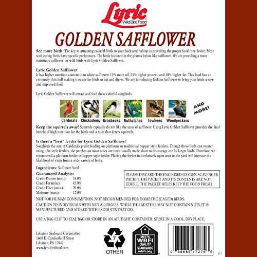 Safflower Seed Wild Bird Food G590917