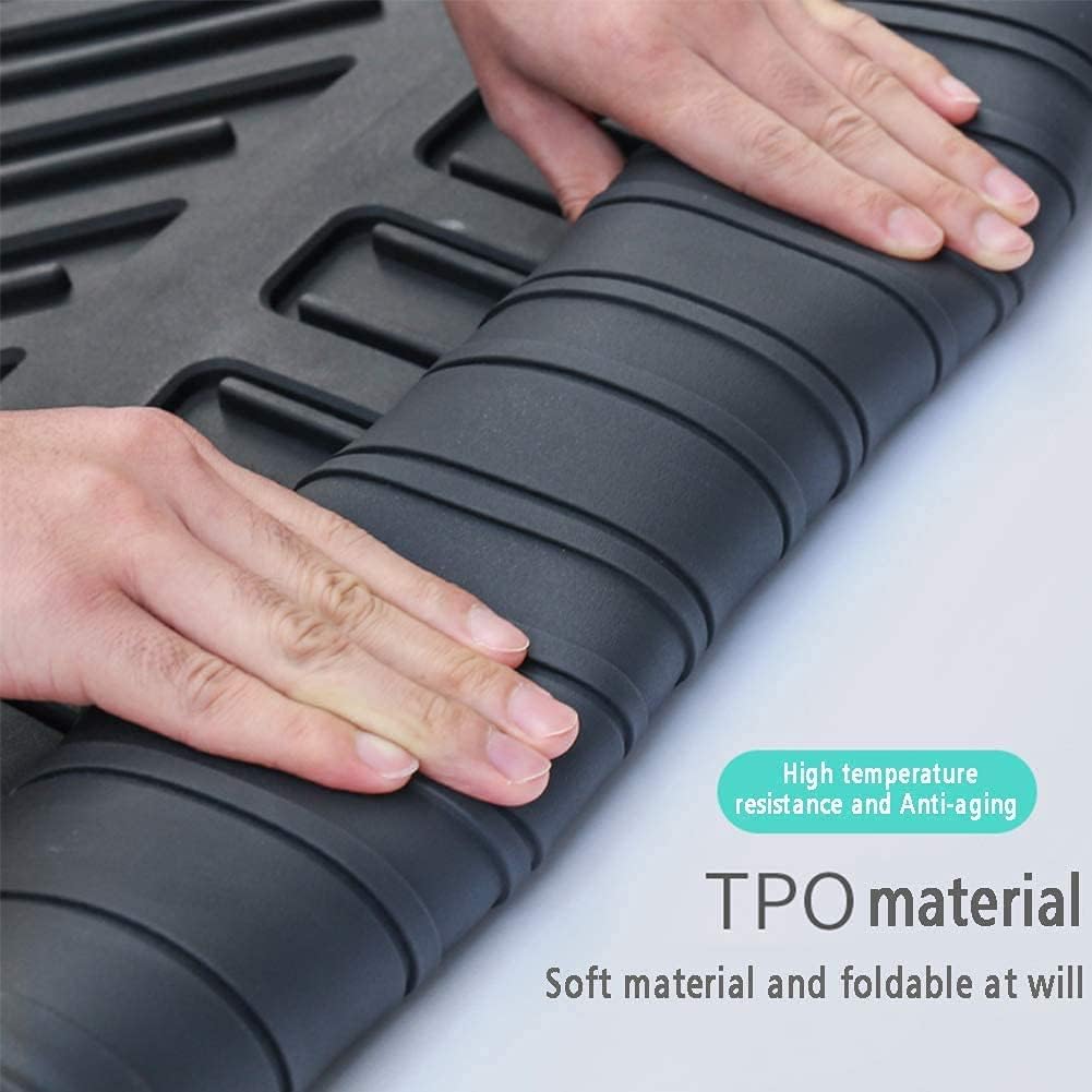 Black TPO Rear Cargo Liners Trunk Tray Mats T548