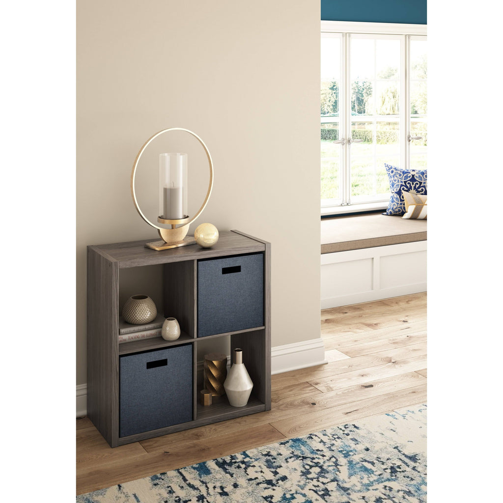 Bleached Brown Cube Bookcase Y485296
