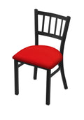 Black Wrinkle Finish Chair with Allante Dark Blue Seat F817205
