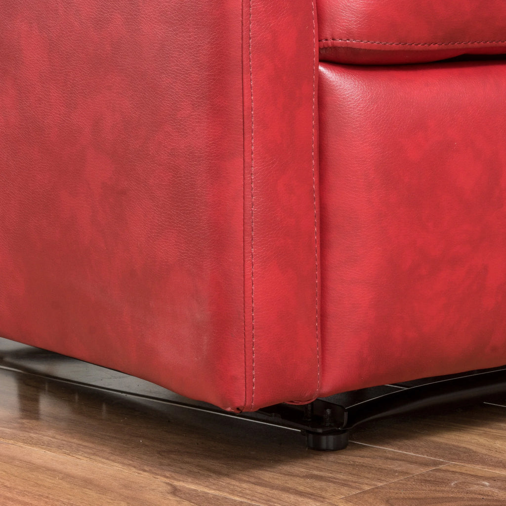 Red Faux Leather Recliner G337511