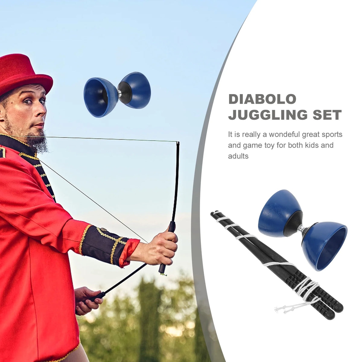 Diabolo Juggling Toy with Hand Sticks H39848