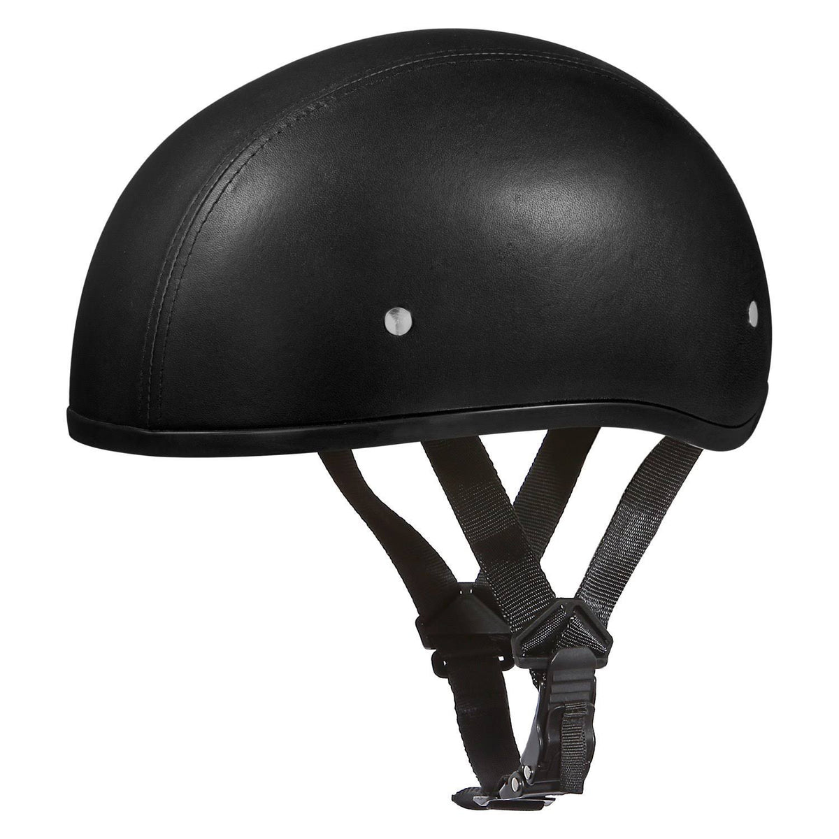 Leather Covered Skull Cap Helmet B191