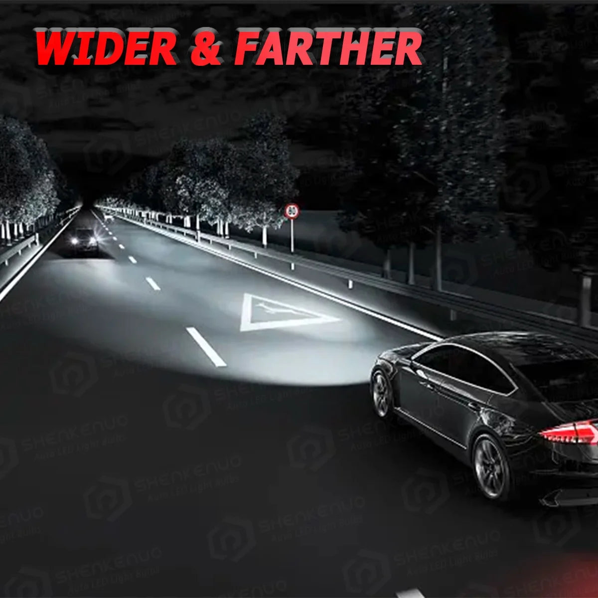 2x H3 LED 20W Fog Light Bulbs Y83651