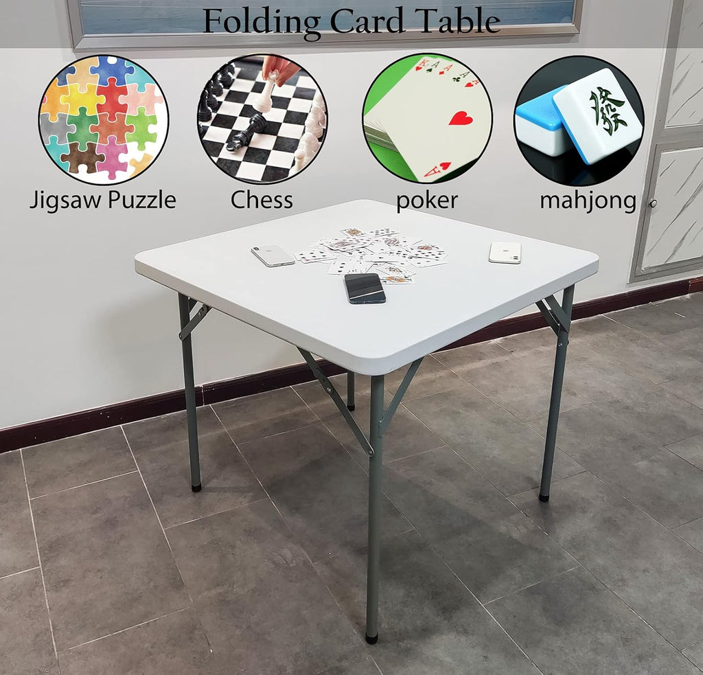 White Square Folding Plastic Table A7013
