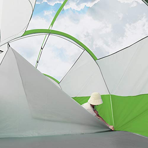 8 Person Weather Resistant Camping Tent with Carry Bag N586402