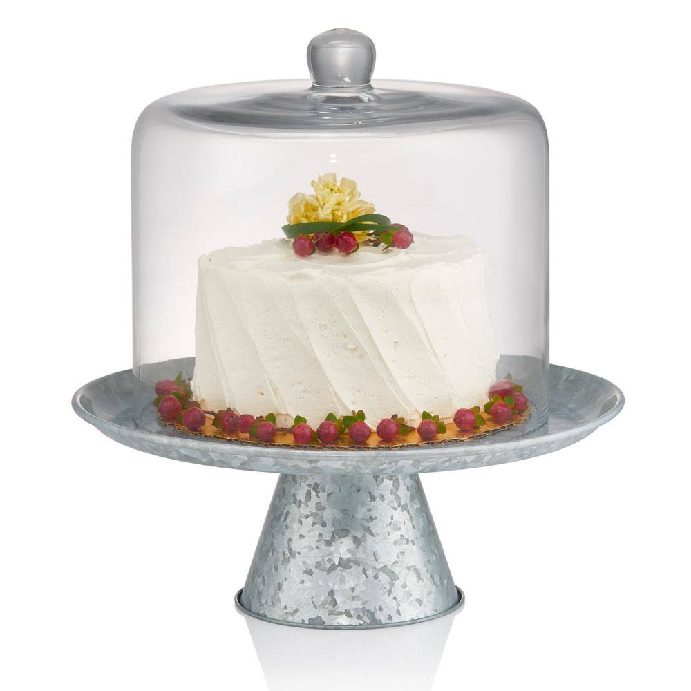 8 in. Dia Cake Dome with Stand B7362