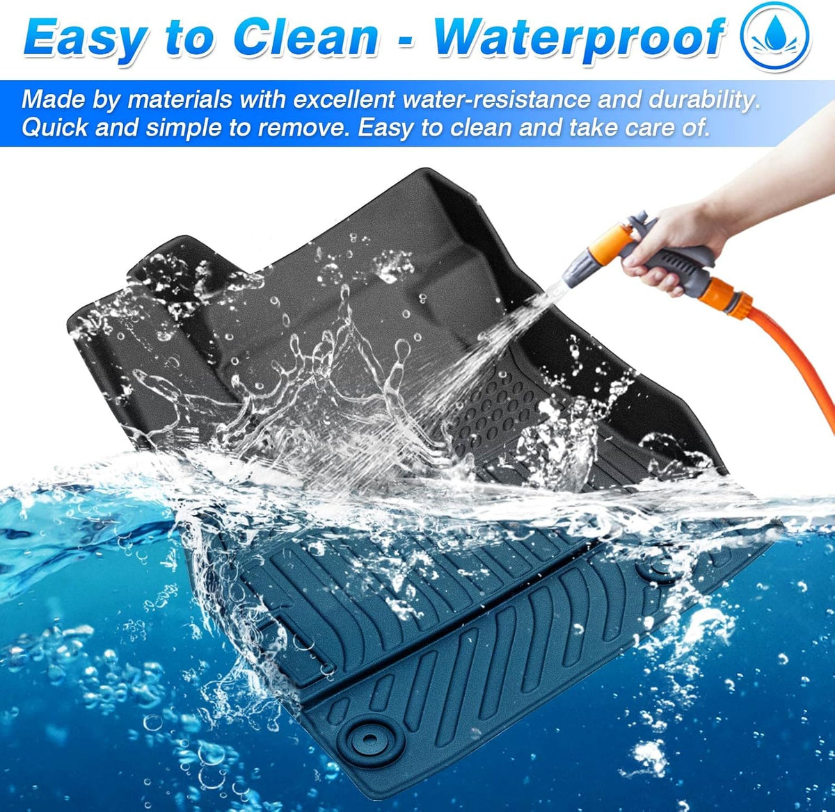 All Weather Non-Slip Floor Mats for Nissan Sentra 2020 2021 2022 1st & 2nd Row Z348549