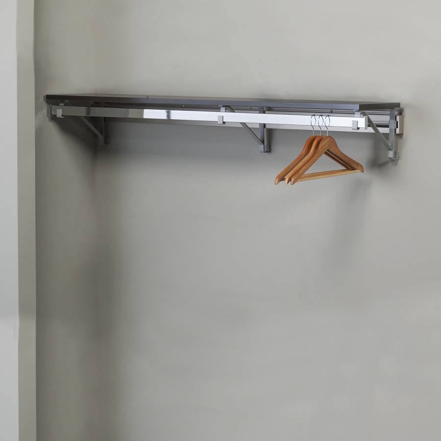 Heavy Duty Closet System in Espresso and Silver S54134