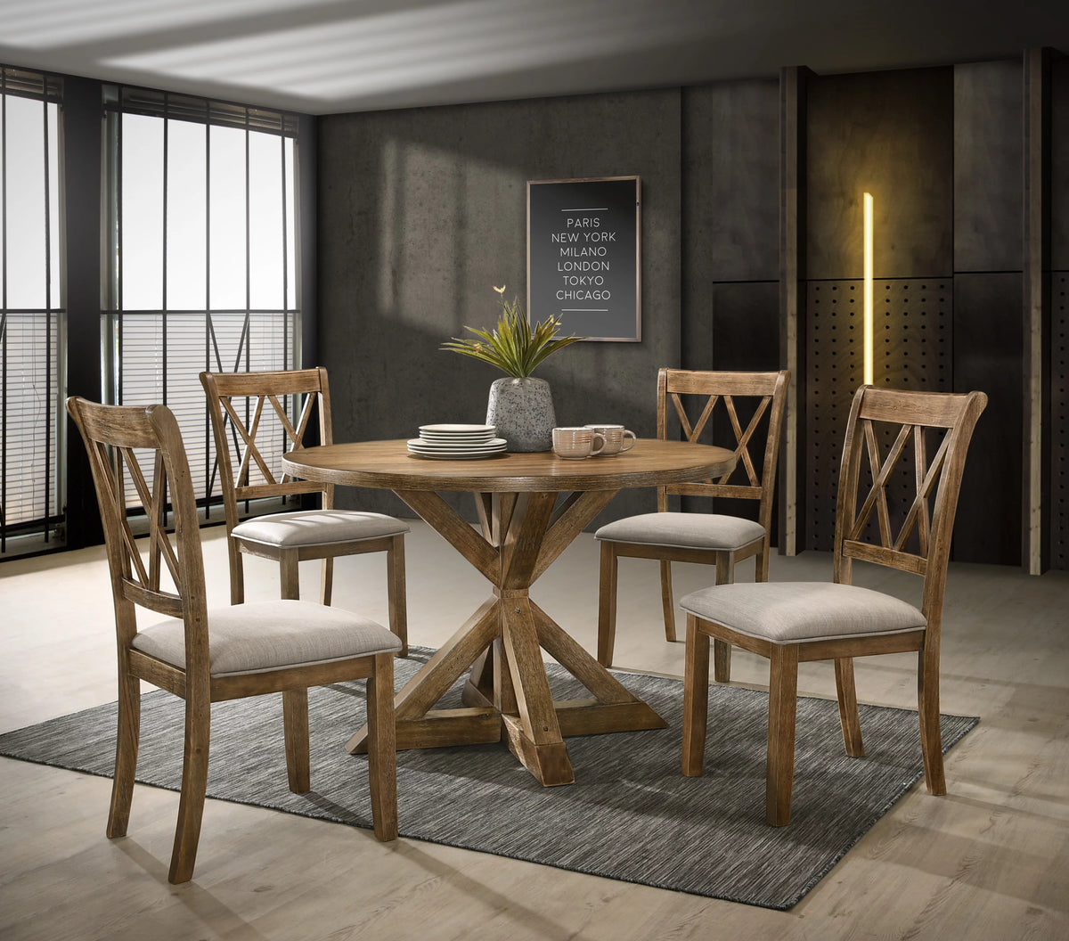 5-Piece Wood Dining Set G71577