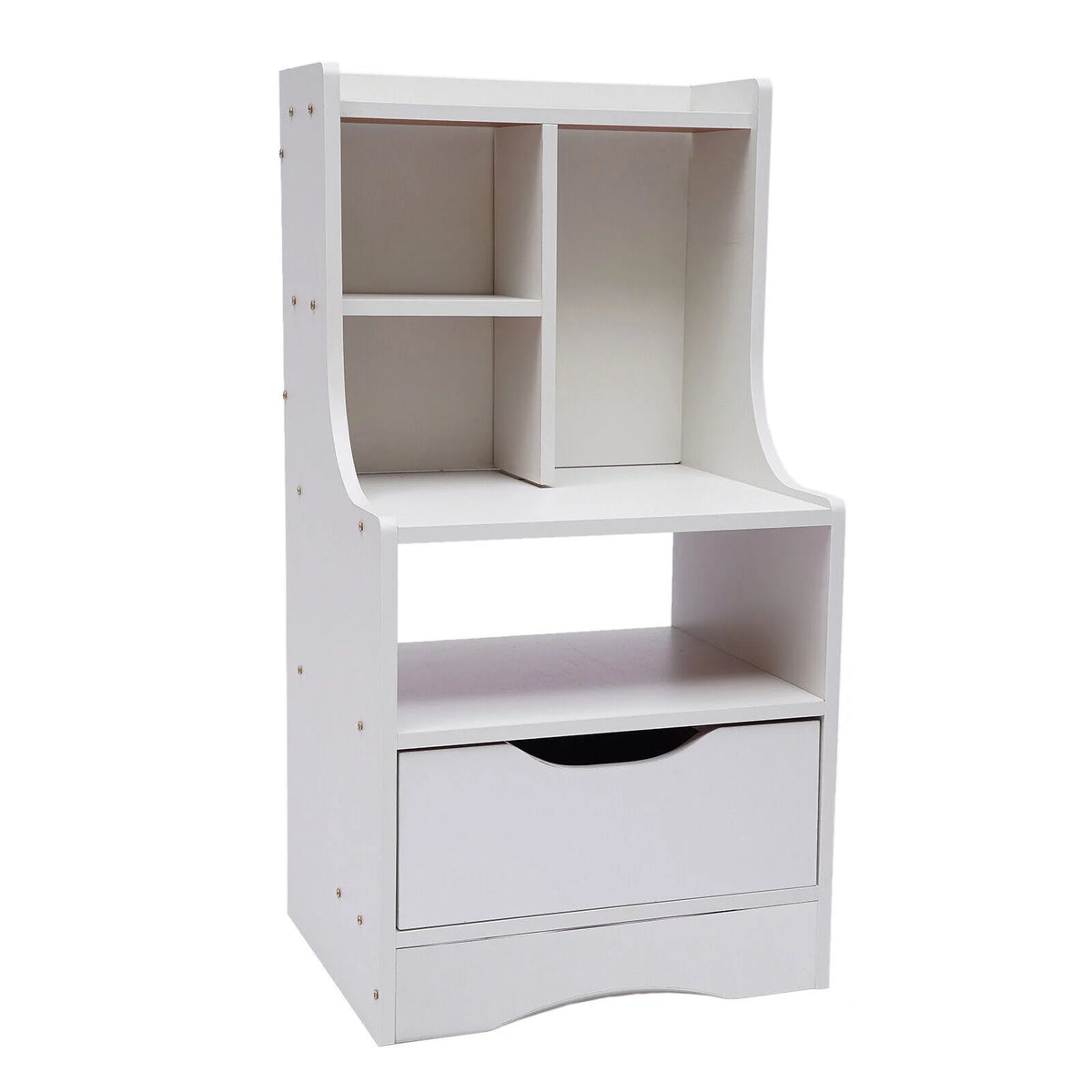 Wood Nightstand Side Table Storage Shelf K932