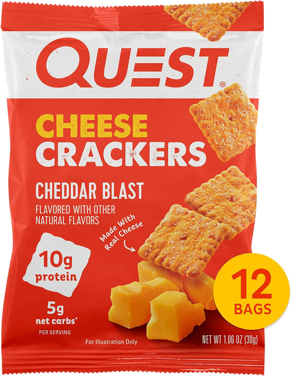 Protein Chips, Cheese Crackers & Peanut Butter Cups Variety Bundle (36 Count) J90277