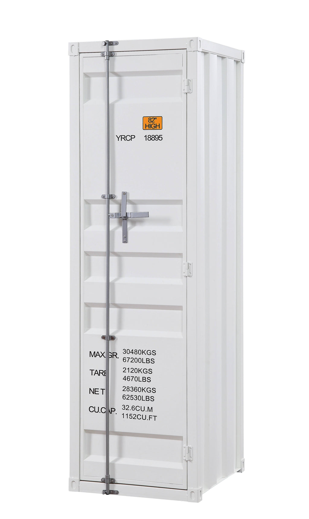 White Single Door Cargo Wardrobe Q917860