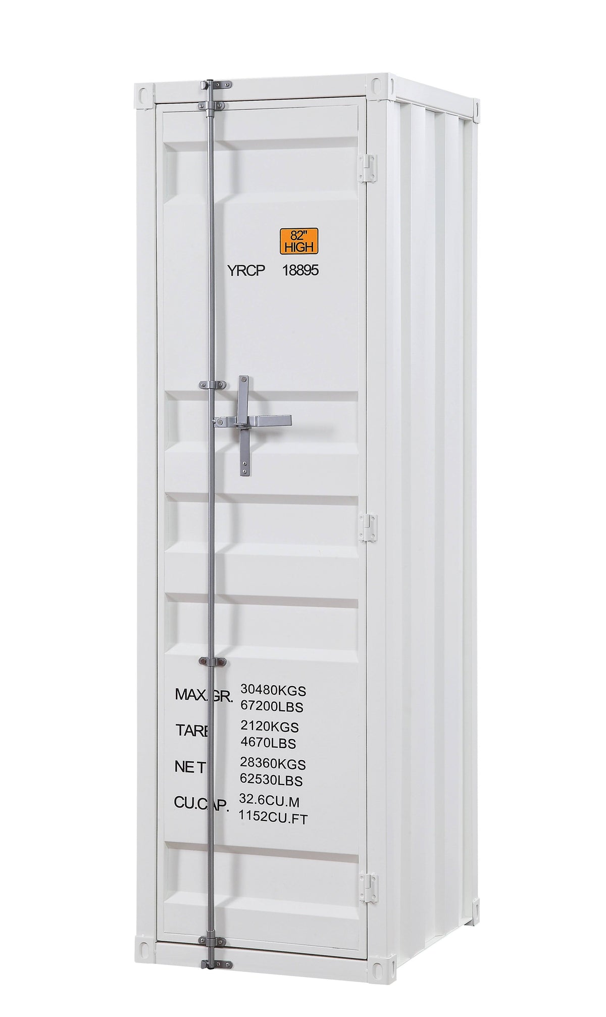 White Single Door Cargo Wardrobe Q917860