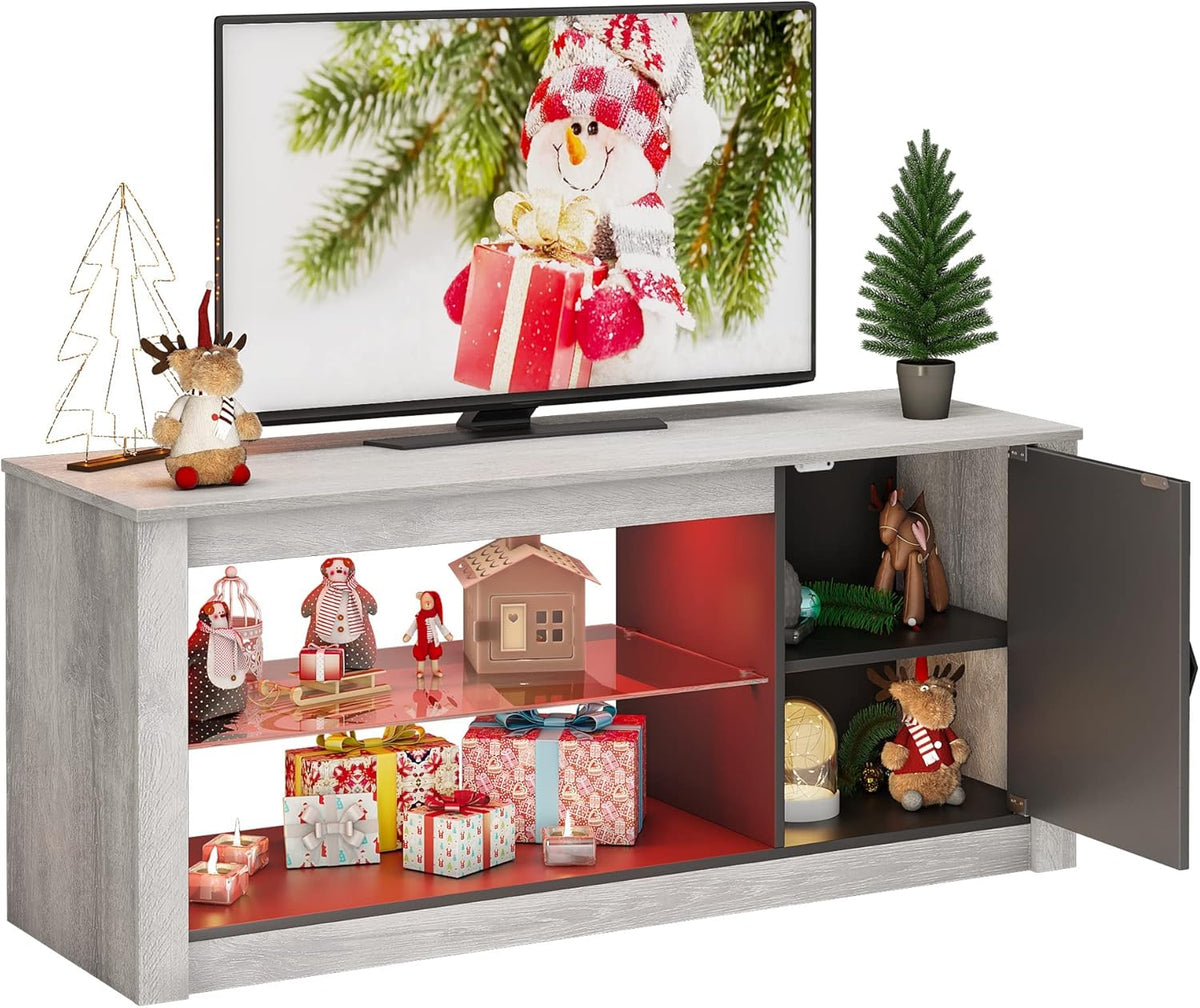 Rustic Brown 42 Inch TV Stand with LED B92753