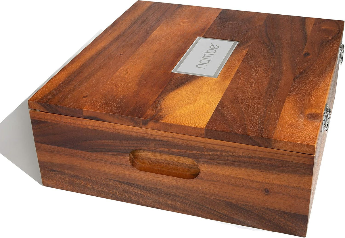 Miniature Nativity Storage Box, Acacia Wood, Pack of 2 Z347958