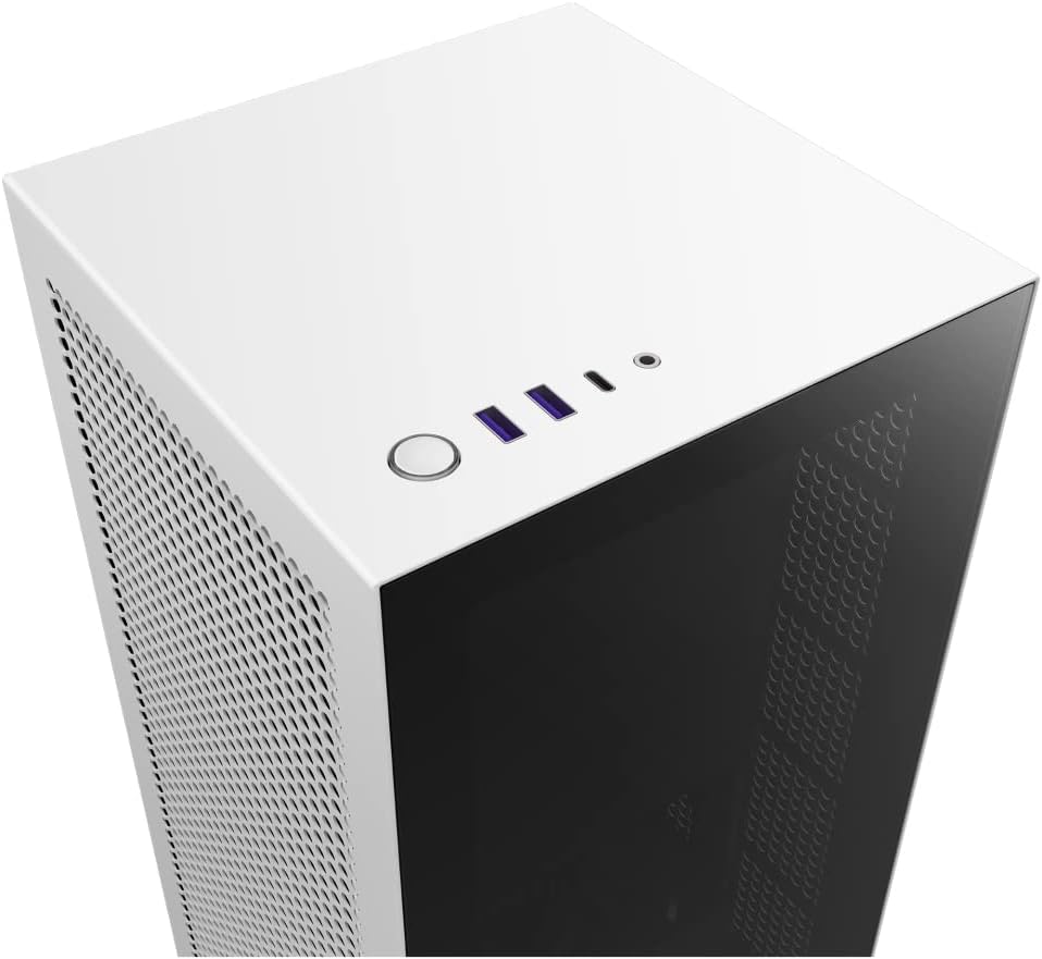 Compact ATX Mid-Tower PC Gaming Case with Tempered Glass Side Panel - Black/Red G5581