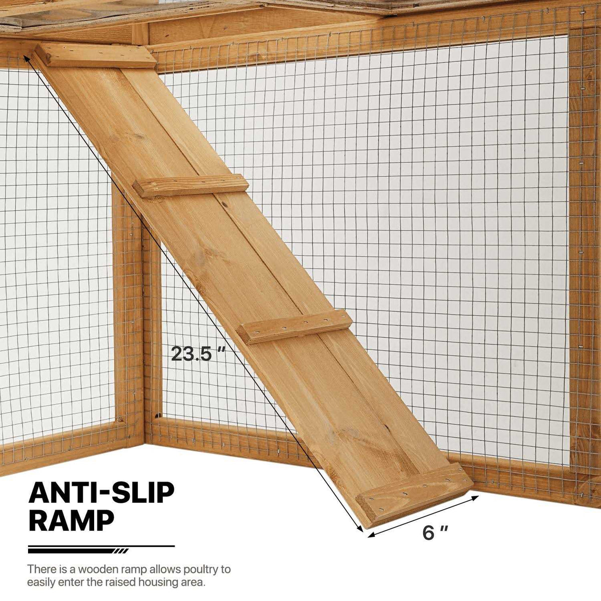 Outdoor Chicken Coop with 3 Access Areas A282223