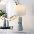 Soft Blue Ceramic 26-inch Table Lamp J252