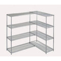 Add-On Kit for Chrome-Plated Wire Shelving 24 x 36 x 86 inch G766