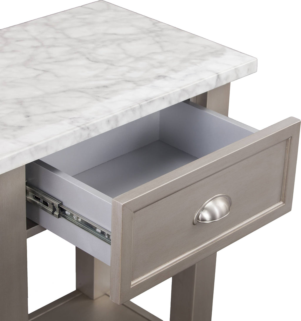 Faux Marble Rectangular Console Table J2166