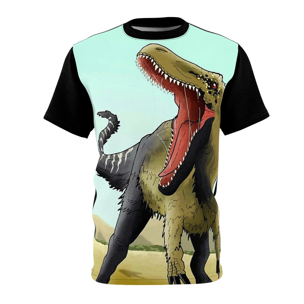 Angry Dinosaur Screamer Abstract Printed Unisex AOP Cut & Sew Tee P38827