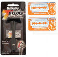 Safety Razor with 5 Blades and Double Edge Safety Razor Blades 10 ct. (Pack of 2) D40484