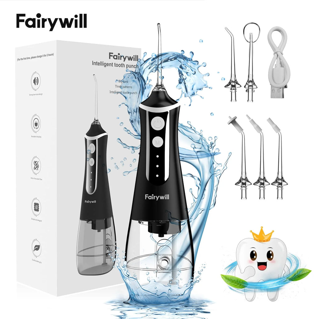 Cordless Water Flosser with 5 Modes 300ML Black N59875