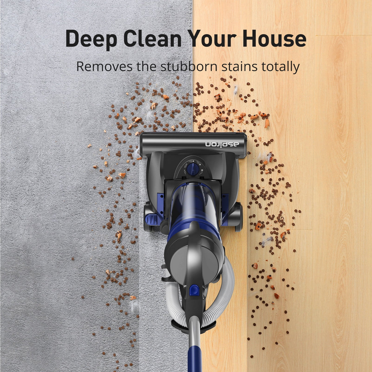 Aspiron Bagless Upright Vacuum Cleaner, 25Kpa, 3L Dust Cup K976385