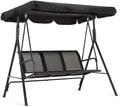 Dark Grey 3-Person Canopy Swing Chair L35715