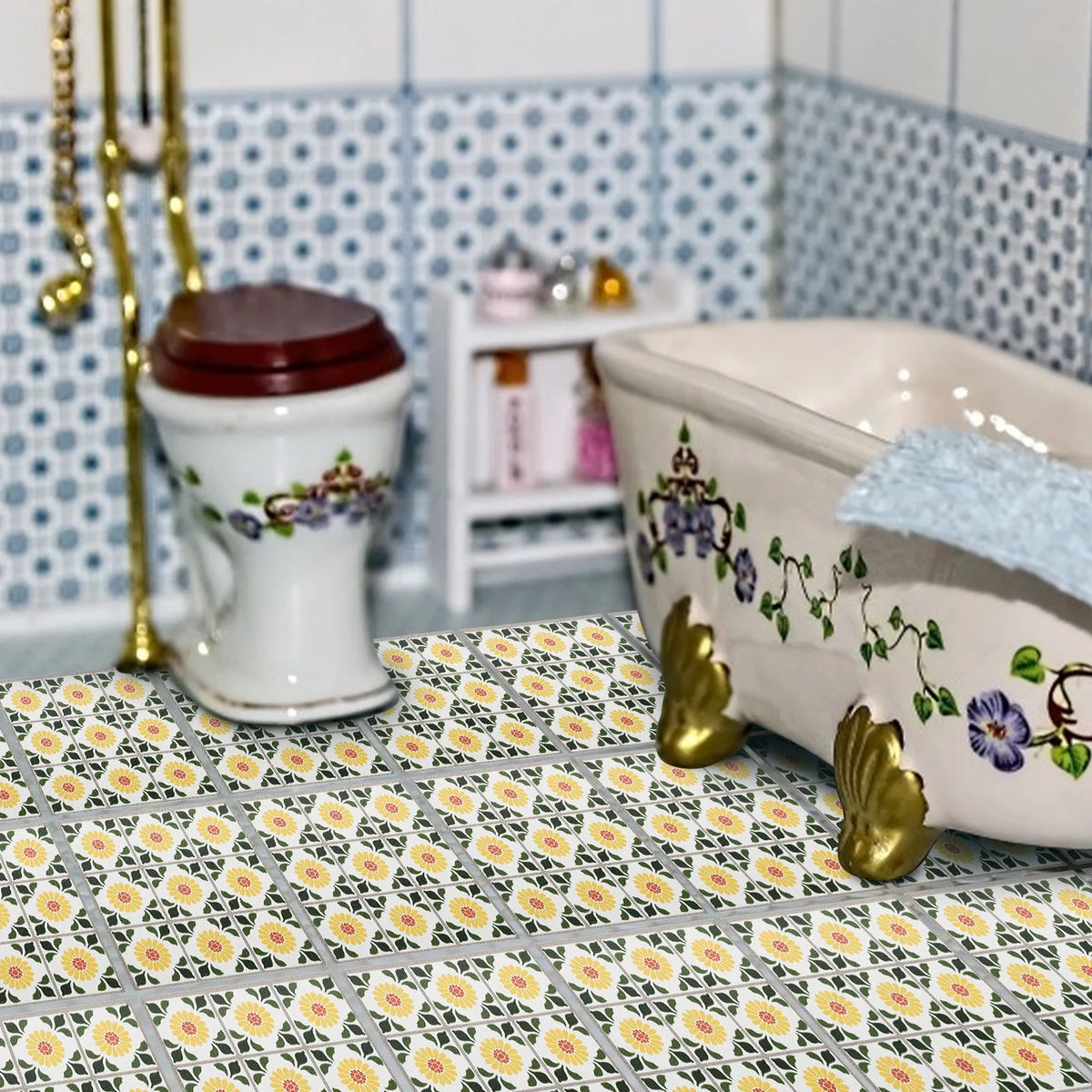 Mini House Simulation Floorboard DIY Adornment X817547