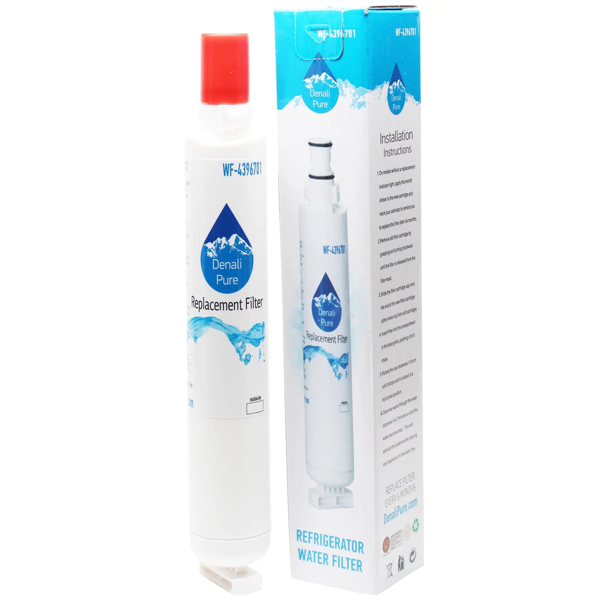 2-Pack Refrigerator Water Filter Cartridge D1051