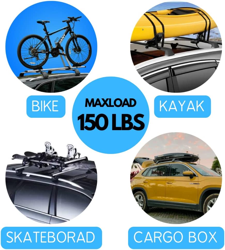 Aluminum Roof Rack Cross Bars D8169