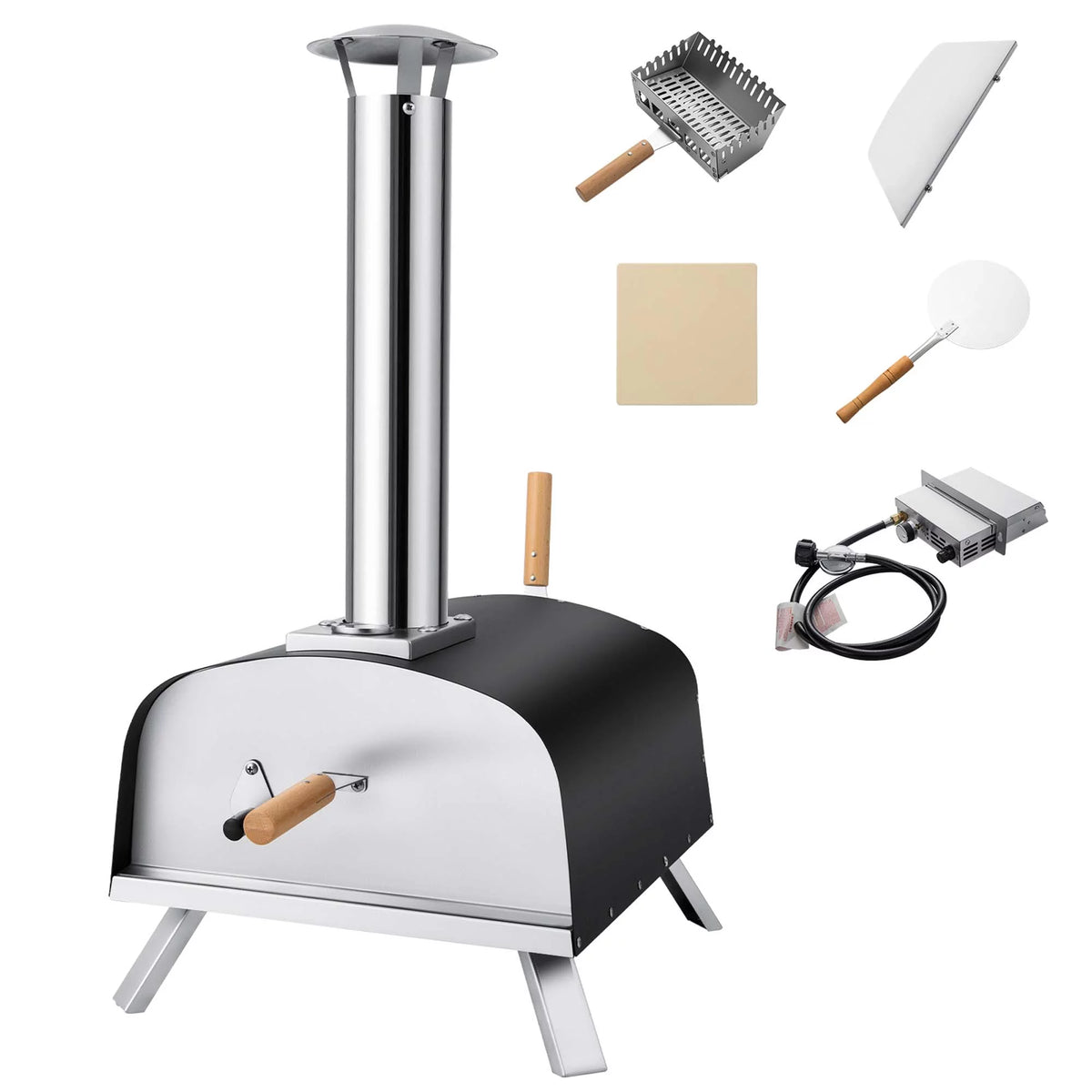 12 Multi-Fuel Propane & Wood Fired Pizza Oven Q27619