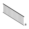 Matte Black Aluminum Decorative Rail Stair Kit Y3703