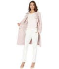 Belted Trench, Dusty Pink E979