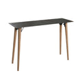 Rust Distressed Wood Console Table Z439435