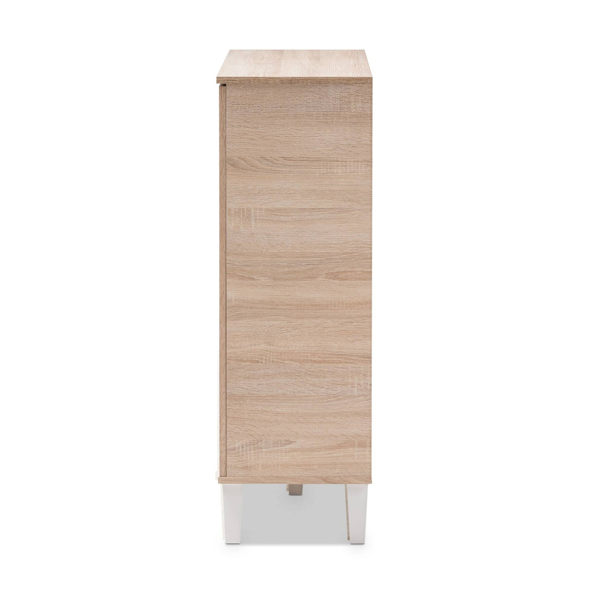 Oak and Grey Wood Storage Cabinet M7184