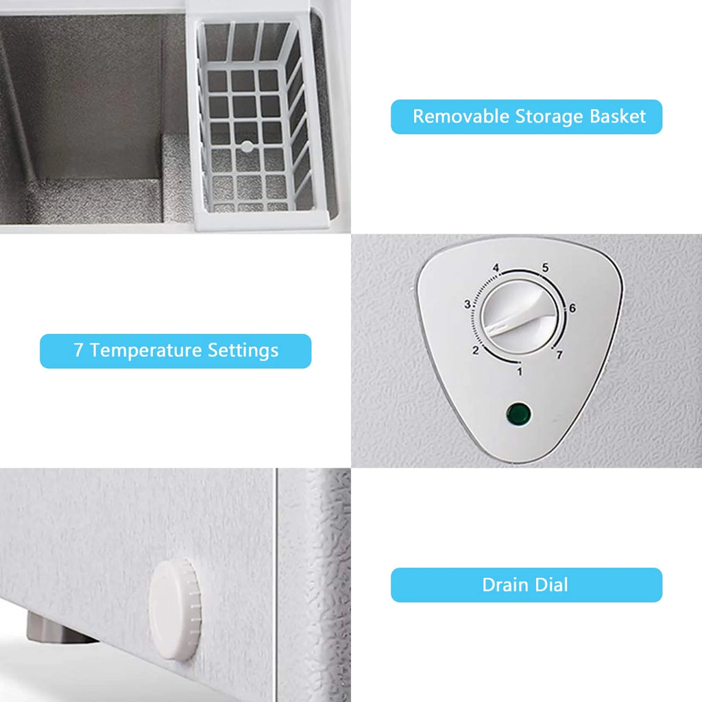 3.5 Cu.ft White Chest Freezer X70089