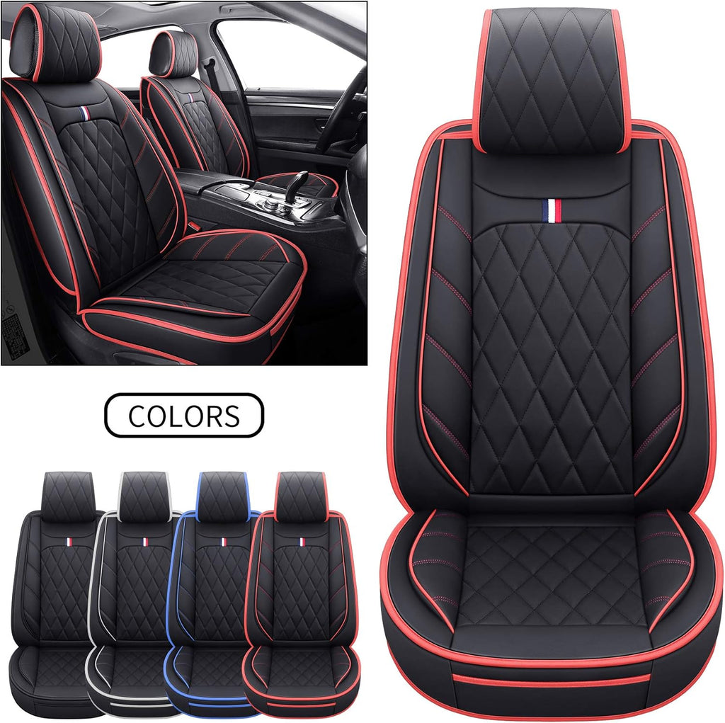 2 PCS Front Waterproof Leather Car Seat Covers J634751