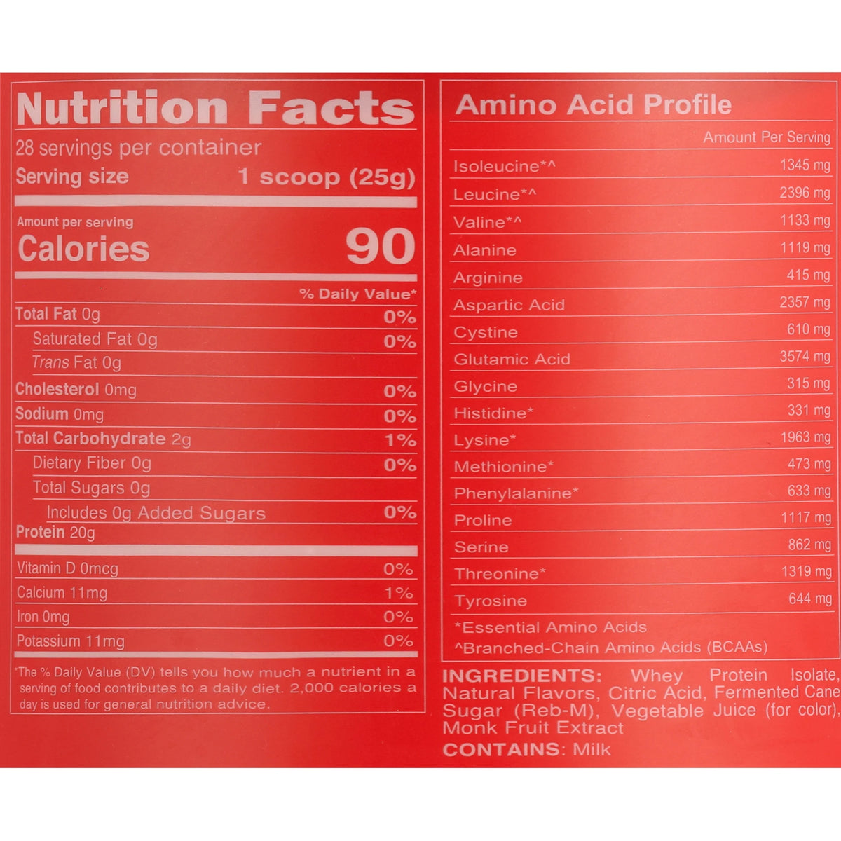 Fruit Punch Whey Protein Isolate, 30 Servings N653273