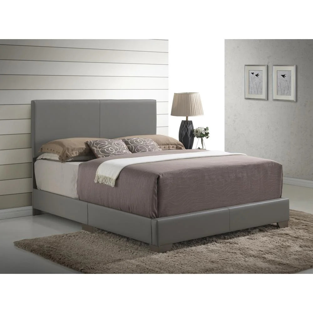 Faux Leather Upholstered King Bed R237