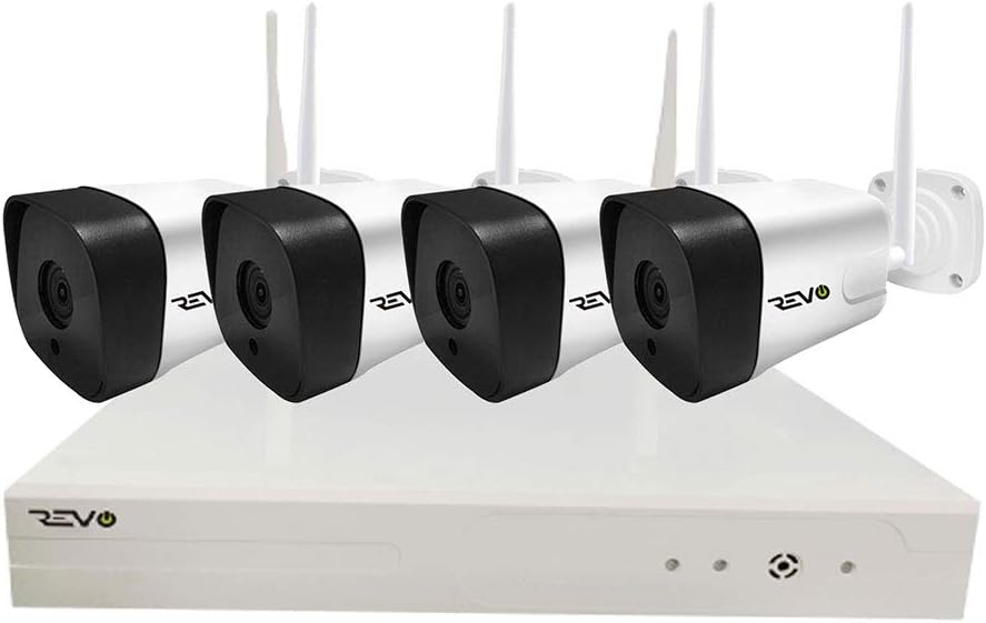 4CH Wireless NVR Security System with 1TB HDD & 4X 1080p Cameras Z6788